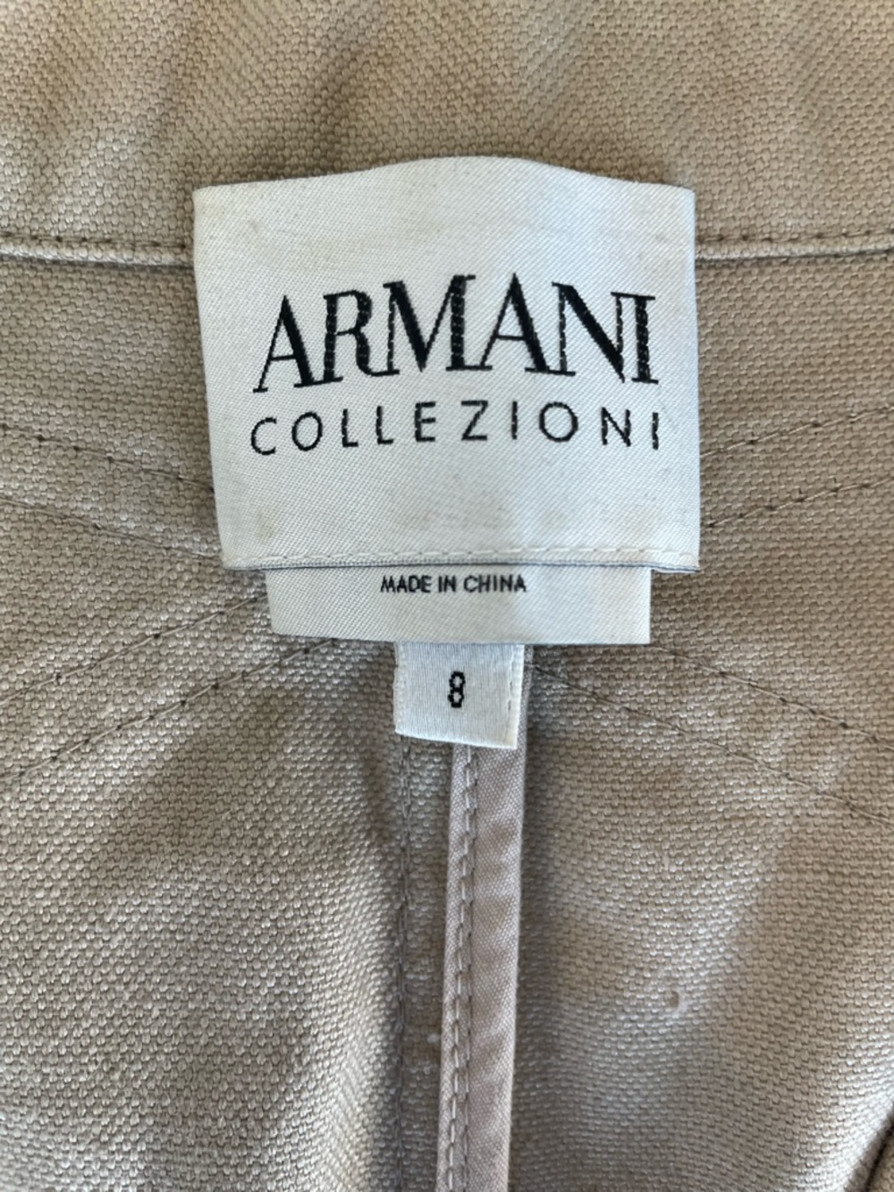 Armani Collezioni Beige Tailored Women's Blazer - Picture 2 of 8